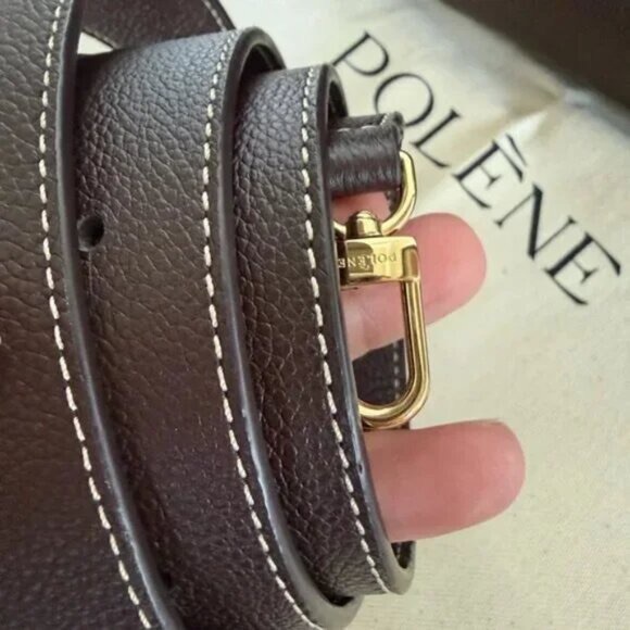 Polene Dark Brown Satchel Bag - Picture 7 of 14